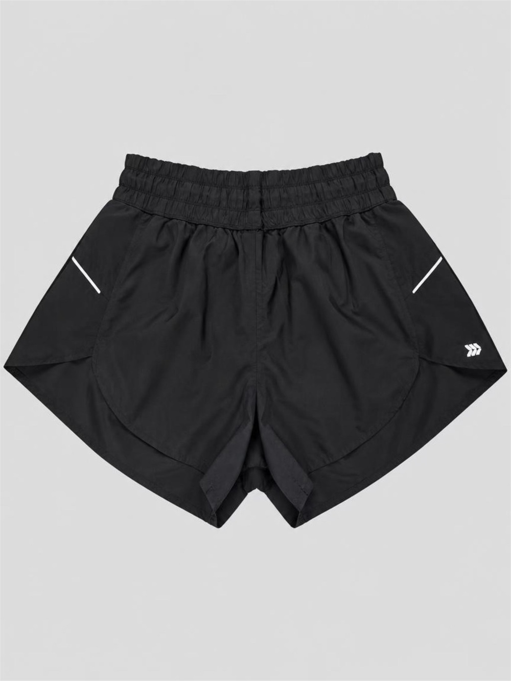Women's All in Motion Black Athletic Running Shorts with Reflective Accents - M